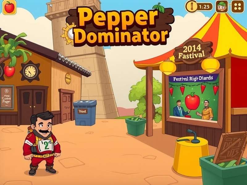 Pepper Dominator gameplay screenshot showing character and environment